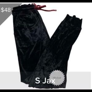 LulaRoe Valentine’s Black Velour Jax Size S NWT